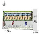 ★手数料０円★長浜市三ツ矢元町 月極駐車場